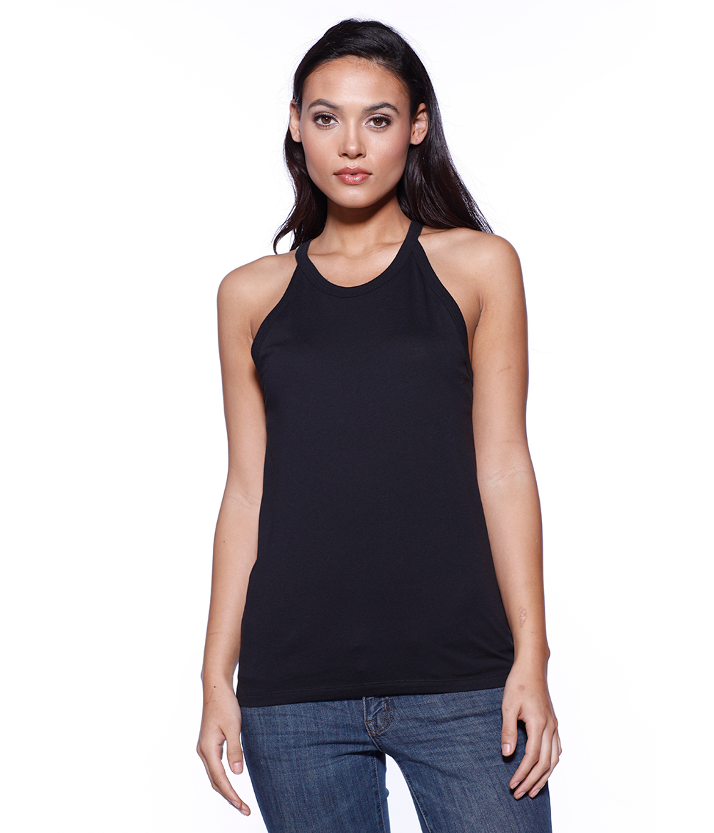 Womens CVC Halter Tank Top | Staton-Corporate-and-Casual