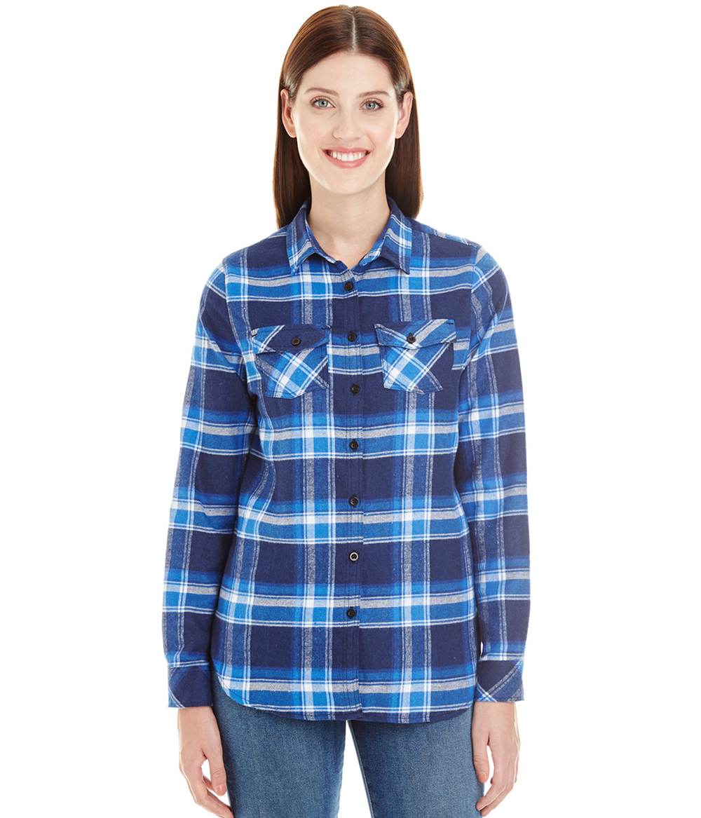 Ladies Long Sleeve Flannel | Staton-Corporate-and-Casual