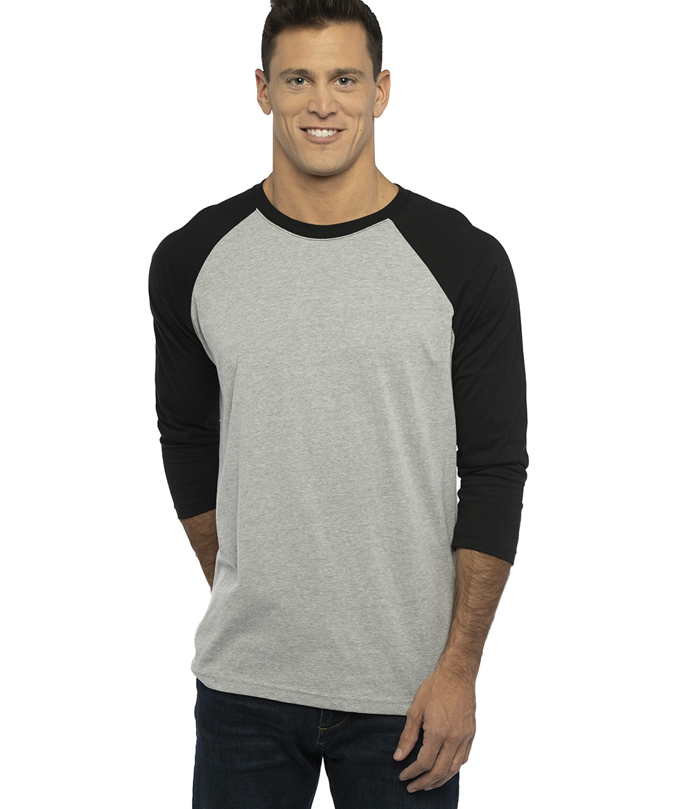 Unisex CVC 3/4 Sleeve Raglan | Staton-Corporate-and-Casual