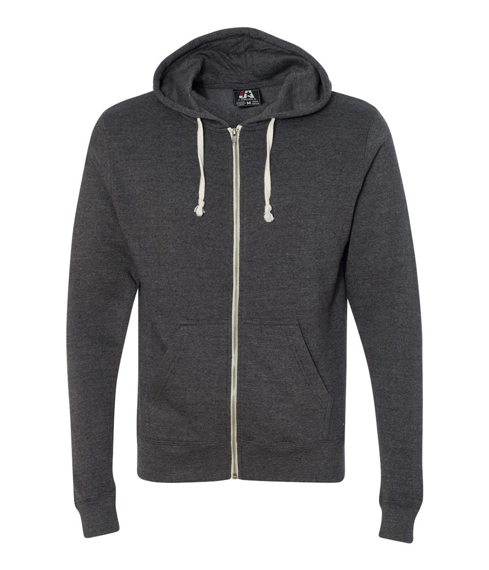 Triblend Full Zip Fleece Hood | Staton-Corporate-and-Casual