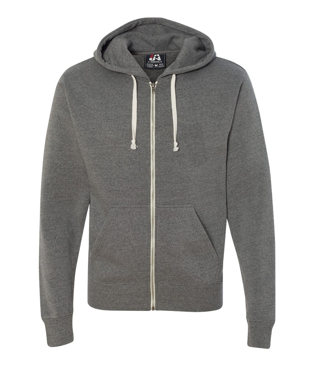 Triblend Full Zip Fleece Hood | Staton-Corporate-and-Casual