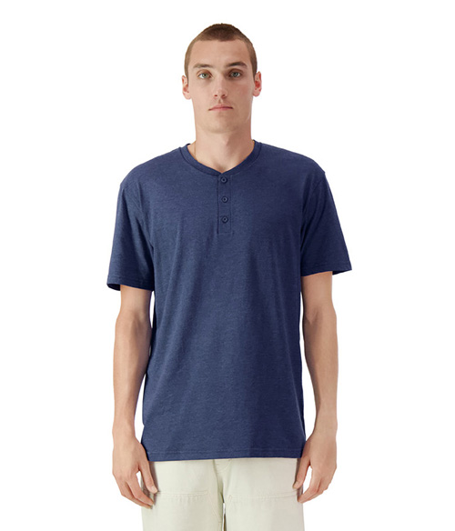 CVC Unisex Henley T-Shirt | Staton-Corporate-and-Casual