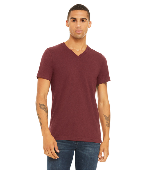 Unisex CVC V-Neck Tee | Staton-Corporate-and-Casual