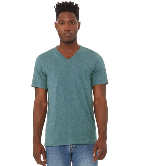 Unisex CVC V-Neck Tee | Staton-Corporate-and-Casual