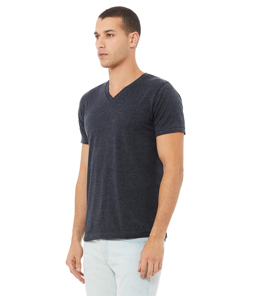 Unisex CVC V-Neck Tee | Staton-Corporate-and-Casual