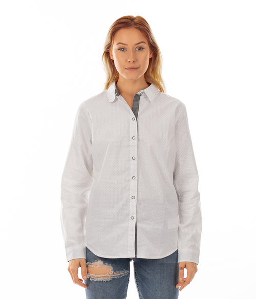 Ladies Peached Poplin Shirt | Staton-Corporate-and-Casual