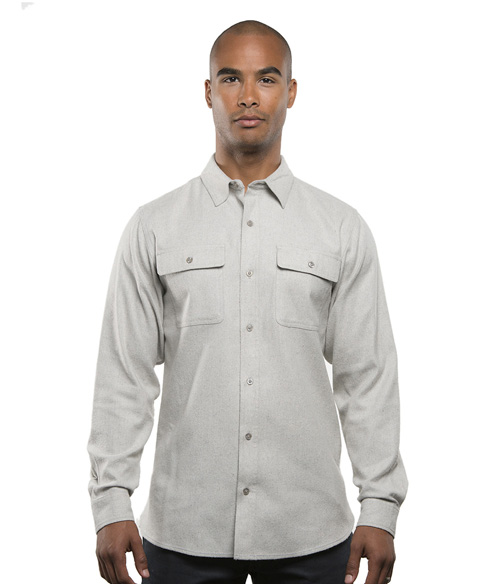 Mens Long Sleeve Solid Flannel | Staton-Corporate-and-Casual