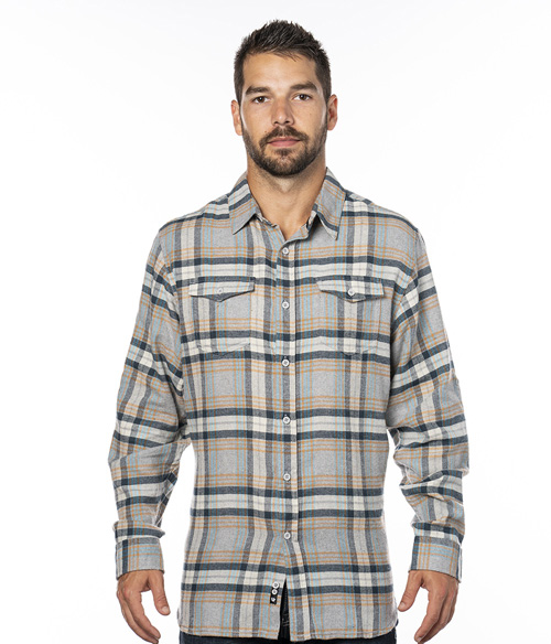 Mens Long Sleeve Plaid Flannel | Staton-Corporate-and-Casual