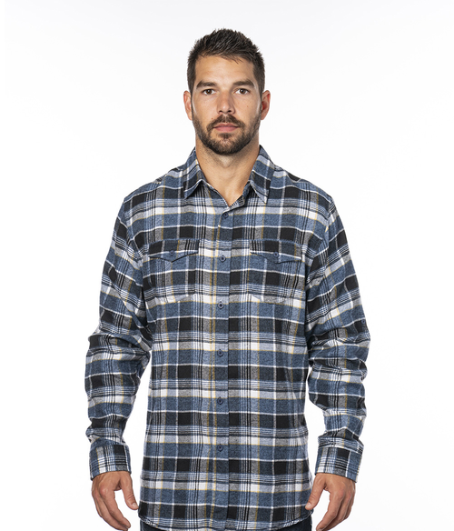 Mens Long Sleeve Plaid Flannel | Staton-Corporate-and-Casual